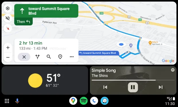 Android Auto: Update bringt frisches Design für Google Maps