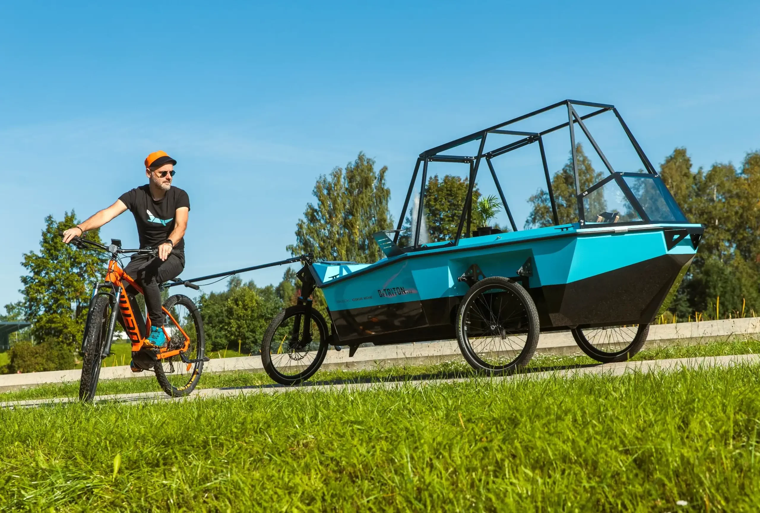 Betritron: Das verrückte Boot-Camper-E-Bike gibt es jetzt auch als Anhänger