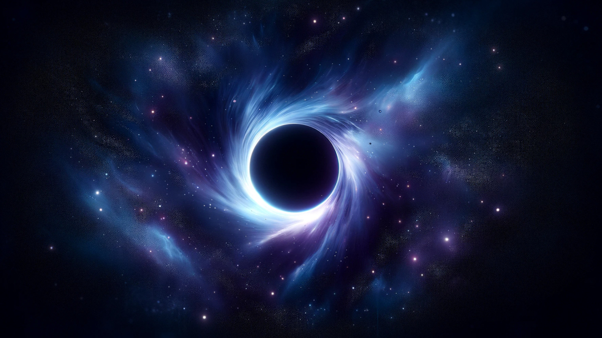 In this interactive video you fly around a black hole